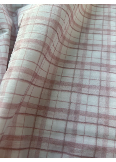 Рубашечный поплин клетка 02-0004