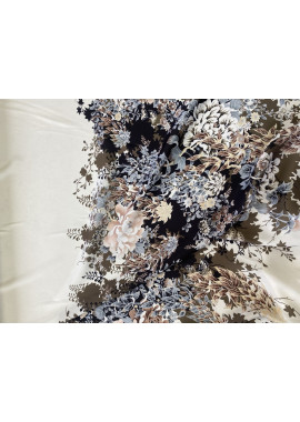 Плательный атлас твил принт 02-0072