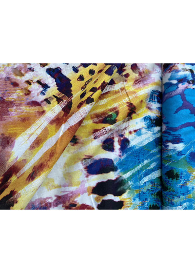 Блузочно-плательный поплин принт 02-0117