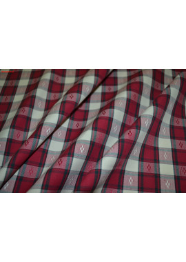 Жаккард хлопок клетка 03-0034