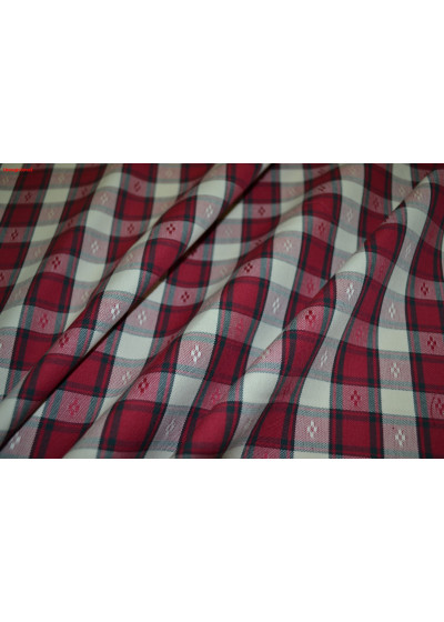 Жаккард хлопок клетка 03-0034