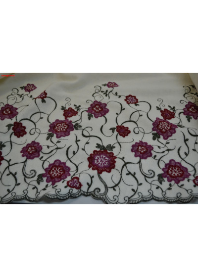 Пальтовый лоден с вышивкой DG 10-0029