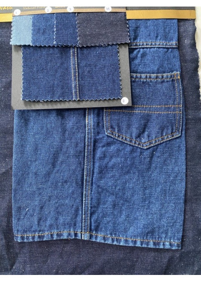 Деним твил лен/хлопок WASHED 14T1245-024